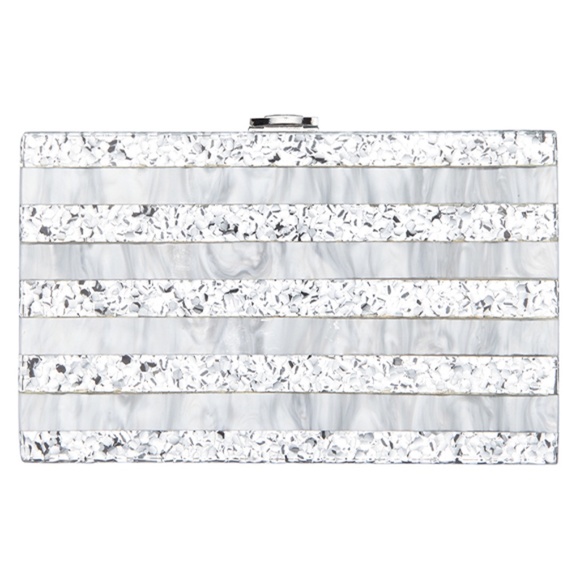 LUCITE GLITTER EVENING BAG NWT - Picture 3 of 13